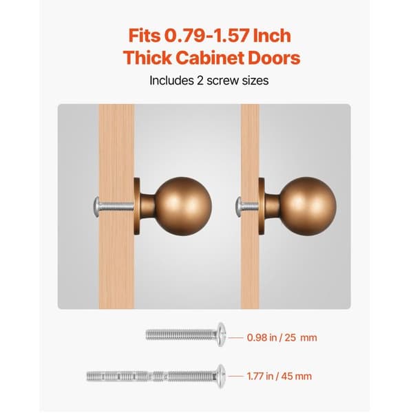 Møbelknopper - DUOKU - Model 1038 - Antik messing - Sæt af 12 - Ø 25 mm antik mässing
