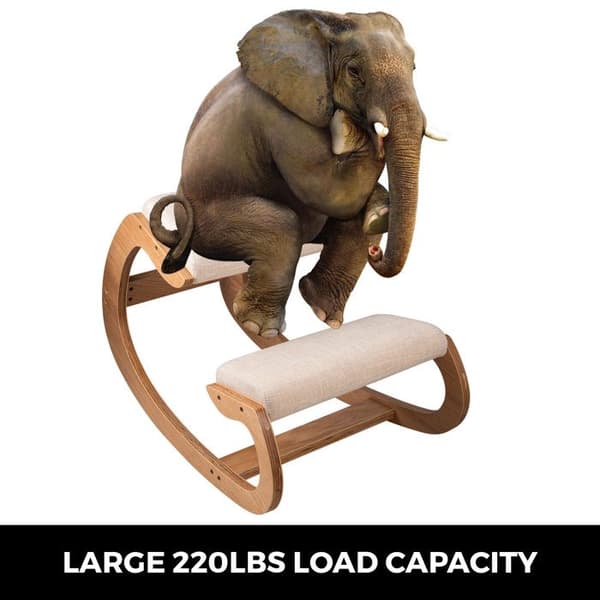 Ergonomisk Stol - DUOKU - Med Hoftepude - Kapacitet 220 lb - Moderne Design - Kontor