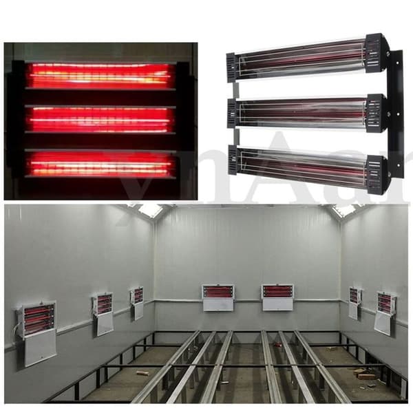 Sprutkabinslampa - DUOKU - 3000W - Infraröd - Pålitlig Torkning - 2 Set