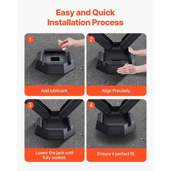 Nivelering Pude-Duoku-til Campingvogn 4PCS-Stabilisator Pude til Campingvogn Belastning 2,3 T Hver