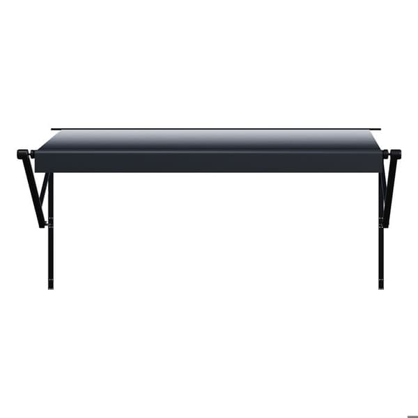 Campingvogn Elektrisk Vandtæt Modul Markise-Duoku-3066mm-Robust Aluminiumsramme Sort Gradient Side Markering