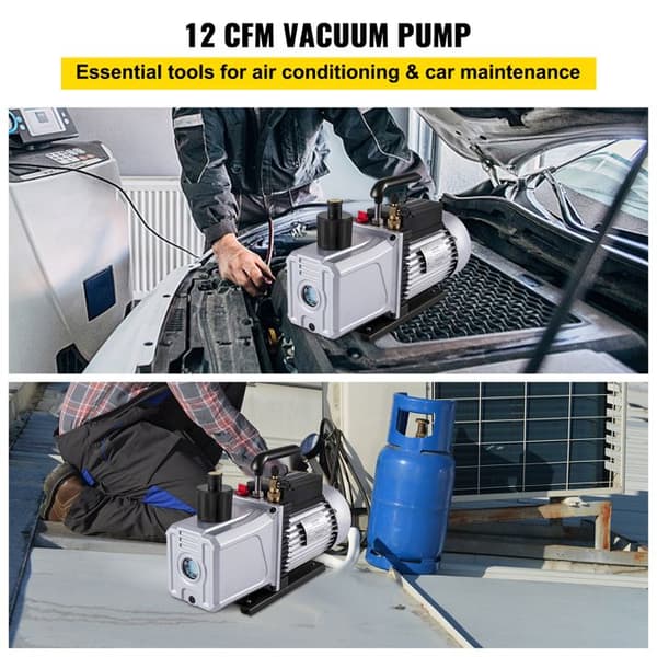 Vakuum Pump - DUOKU - RS-6 - Flöde 12 CFM - Spänning 230 V - Dubbel Etage