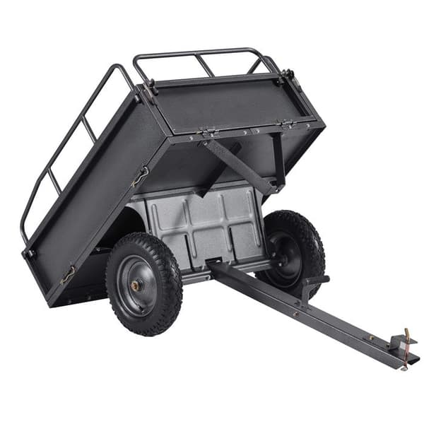 Tippsläp - DUOKU - 283 L - Stål - Däck 35,56 cm - 500 lb kapacitet