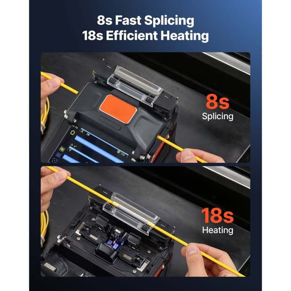 Fiberfusion-svejser - DUOKU - AI-6C - 6 motorer - splicing 8 s - opvarmning 18 s
