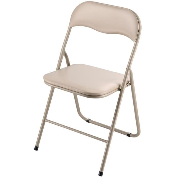 Fällstolar - DUOKU - B60013-24 - Set om 4 - PVC-läder - Metall - Polstret komfort Kaki