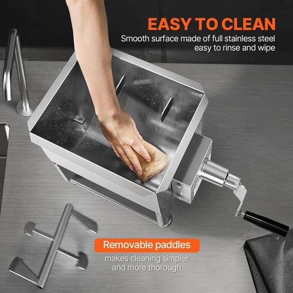 Manuel Mixer - DUOKU - BX-30 - Fast Beholder 60 L - Rustfrit Stål - Kødforberedelse
