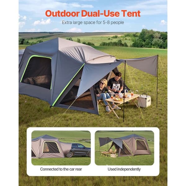 Telt SUV - DUOKU - 10x10 pi - Vandtæt PU2000mm - Spacious - Til 5 til 8 personer