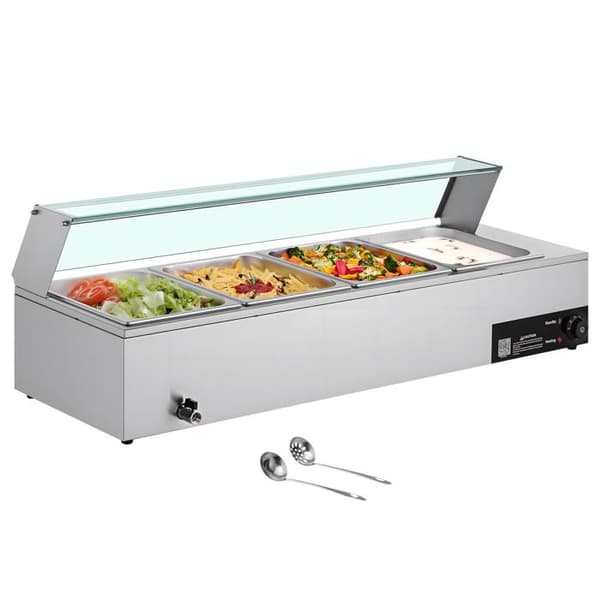 Dampvarmer - DUOKU - M-2214 - 1500 W - Rustfrit stål - Til buffeter
