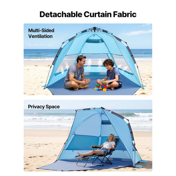 Strandtält - DUOKU - YL-beach5A - Pop-up - Skydd UPF 50+ - 4 platser