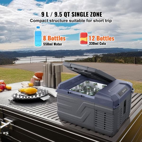 Bilhålskyla - DUOKU - 9 L - Bärbar 12 V - Justerbar temperatur - 45 W