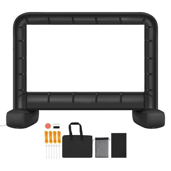 Inflatable Projektionsduk - DUOKU - 427 cm - Format 16:9 - Tvättbar - Bärbar Förvaringsväska