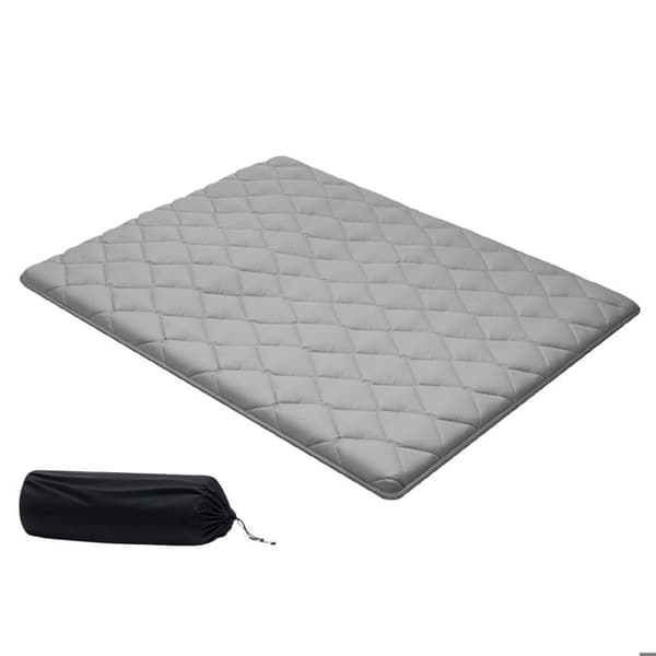 Futonmadras - DUOKU - KZ-008 - Queen 203x152x6 cm - Grå - 9 lag hukommelse Grå