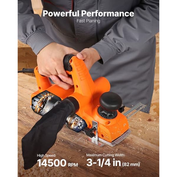 Elhyvel - DUOKU - 4823E - 900 W - Skärbredd 82 mm - Justerbart djup