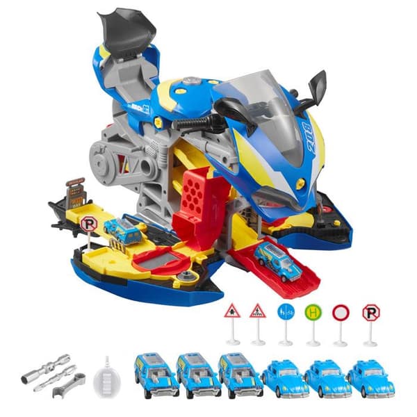 Legetøj Motor - DUOKU - Moto-Duoku-25 Dele - Lys- og Lyd-effekter - Alder 3 år og opefter - Blå