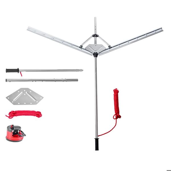Vattentrimmer - DUOKU - 7856-2 - Max bredd 157 cm - Snöre 9 m - Rostfritt stål