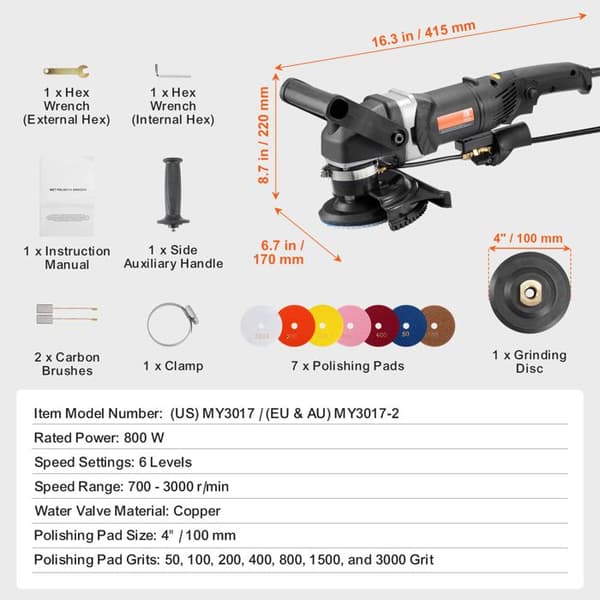 Fugtpudser - DUOKU - MY3017 - 800 W - 6 Variable Hastigheder - 4 kg