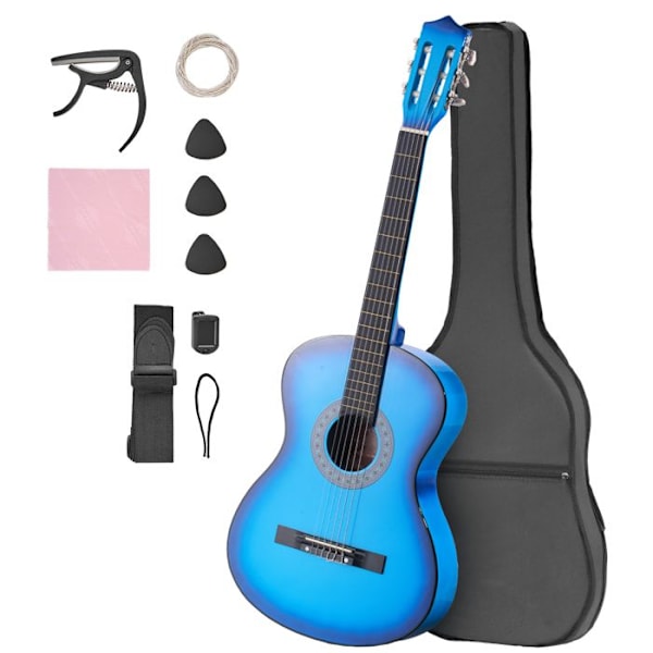Klassisk Gitarr - DUOKU - M5831 - 96 cm - Lindträ - Nylonsträngar - Blå Blå