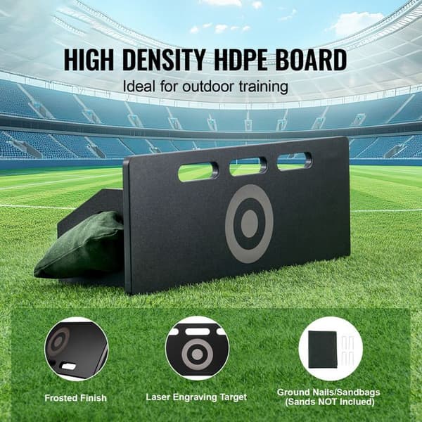 Reboundbräda - DUOKU - 32"X12" - Bärbar - 2 Justerbara vinklar - HDPE Fällbar