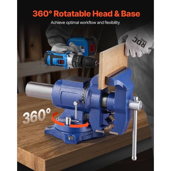 Multifunktionelt Værkstedsfæste Bredde Kæbe-Duoku-165 mm-Roterende Basis Hoved 360 °-Svind 76 mm