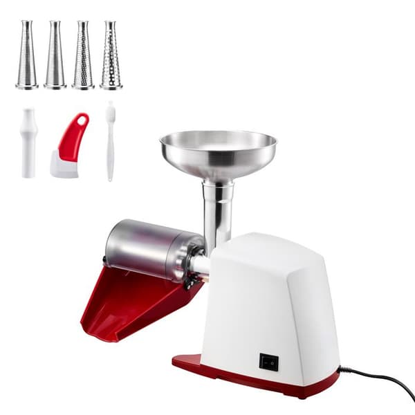 Elektrisk tomatpress - DUOKU - JE13P-G - 800 W - 40 kg/h - 4 koniska filter Vit