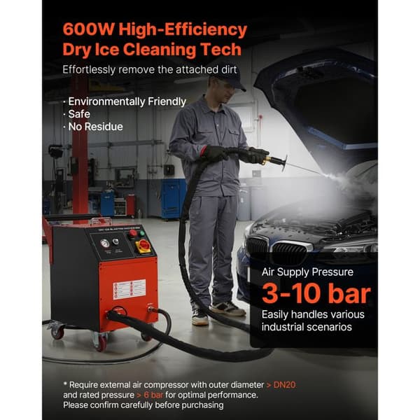 Tøris projektor - DUOKU - V505 - 5 kg - 600 W - Luftstrøm 1-3 m³/min