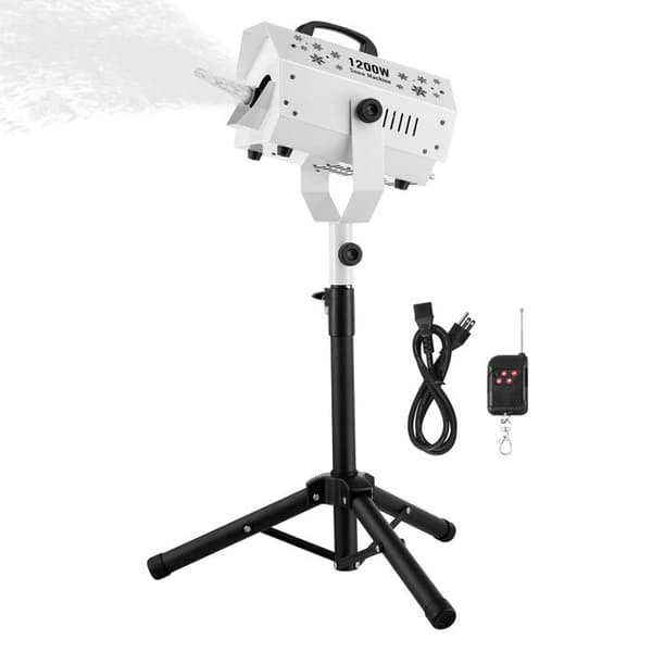 Snömaskin-Duoku-1200 W-med Justerbart Stöd-för Drömska Snöfall