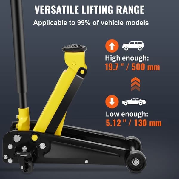 Lågprofil domkraft - DUOKU - S508 - 3 ton - 130–500 mm - Stål