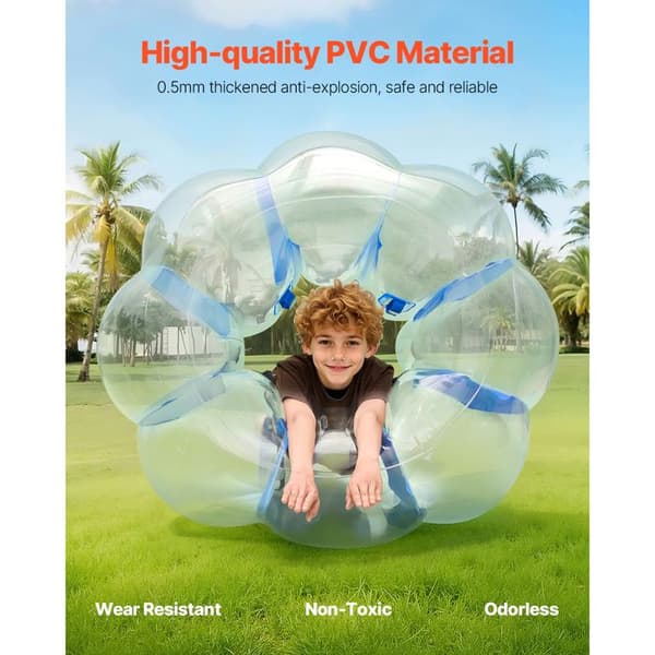 Giant Inflatable Bubble-Duoku-1,2 m Diameter-Thick PVC Bubble Bumper Ball-Easy to Carry Sumo Ball