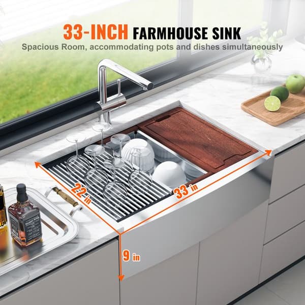 Køkkenvask - DUOKU - Model TXHW332209RS1 - Rustfrit Stål 304 - 33 tommer - 1 skål