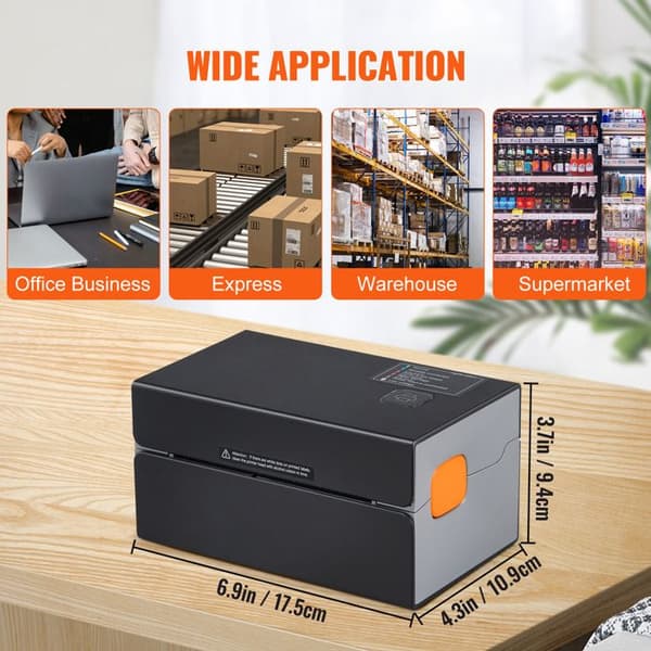 Etiketprinter - DUOKU - Automatisk Genkendelse - 300 DPI - Bluetooth - Sort