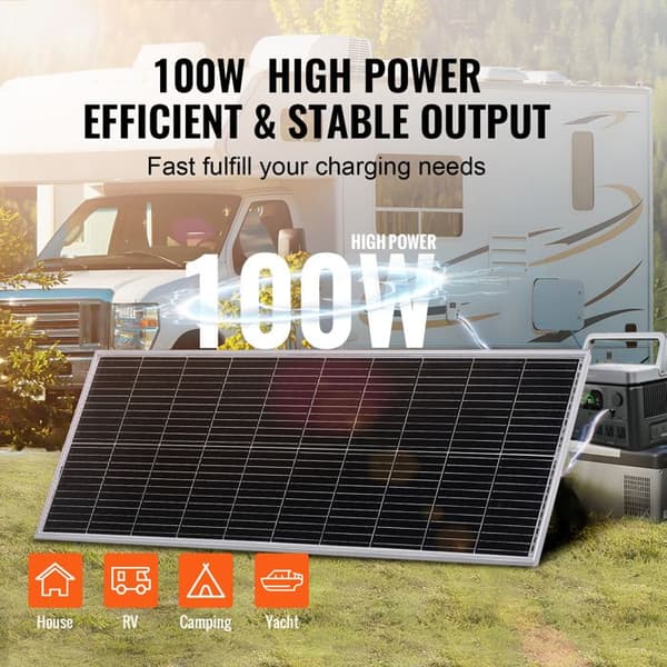Duoku 100 W Monokide-paneeli - 12 V monokide-paneeli + ohjain - IP68-suojattu