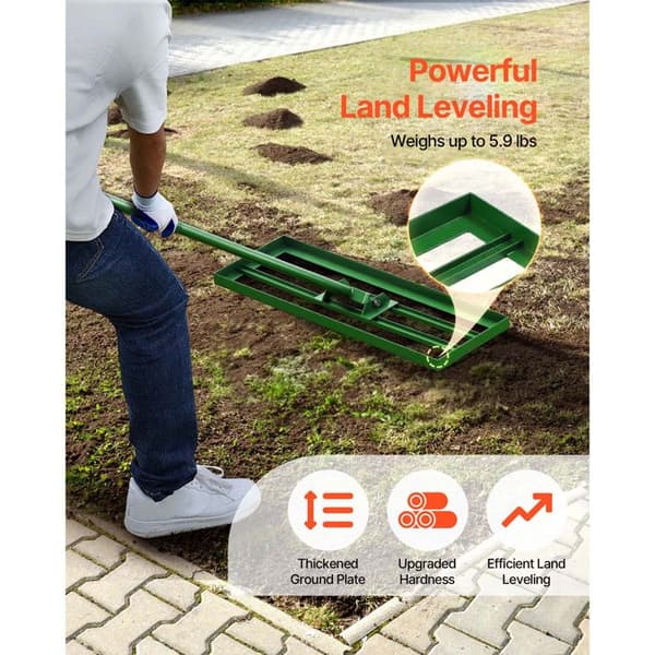 "Græsplæne Nivelleringsrake 75,8x25,4 cm - Duoku - til Havearbejde, Golfbaner, Landbrug"