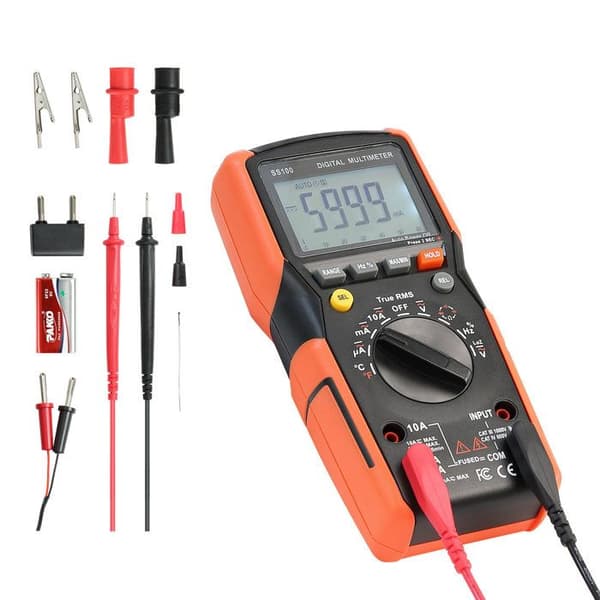 Digitalt Multimeter TRMS-Duoku-6000 Point-Multimåleinstrument til AC/DC Spænding, Strøm, Modstand