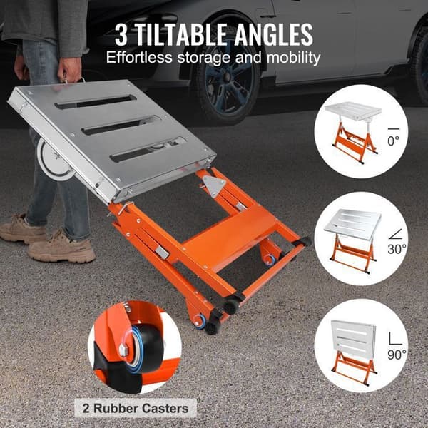 Svejbord - DUOKU - WT400 - Kulstofstål - 400 lb - Foldbar med hjul