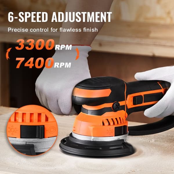 Orbitalslipmaskin - DUOKU - R7311 - 850 W - Variabel hastighet - Antidammanslutning
