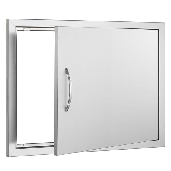 Adgangsdør - DUOKU - Grill - Rustfrit Stål - 685 x 508 mm - Indbygget Montering