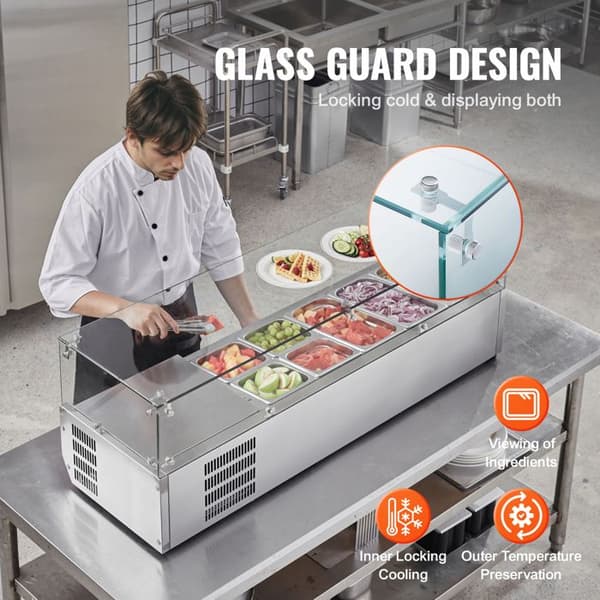 Kølet Krydderservice - DUOKU - D55TW - 150 W - Rustfrit Stål 304 - 2 til 8 °C