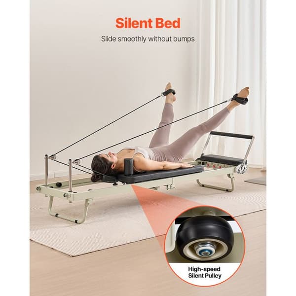 Reformer Pilates - DUOKU - S3003 - Pliable - Dubbel Motstånd - Lasta 181,44 kg