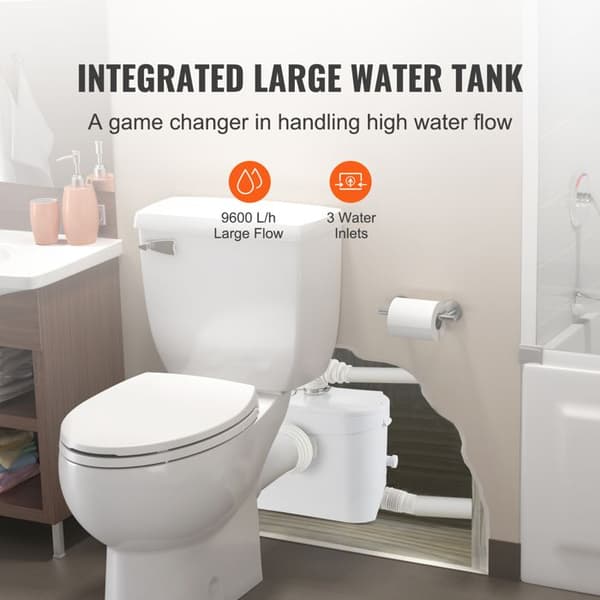 Sanitærknuser - DUOKU - FLO700 - 700 W - Gennemstrømning 9600 L/h - IP68