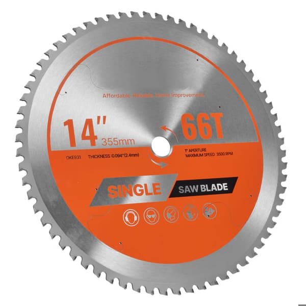 Cirkelsavblad - DUOKU - 355 mm - 66 tænder - Aksel 25,4 mm - Præcis finish