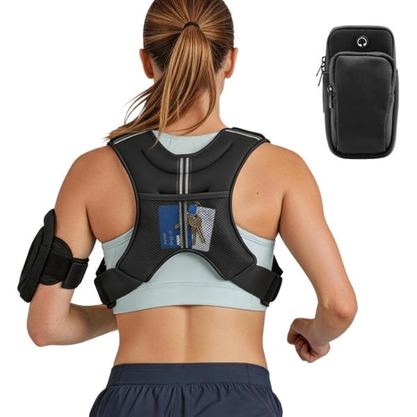 Viktväst - DUOKU - JS-VEST005-6 - 3,68 kg - Neopren - Svart