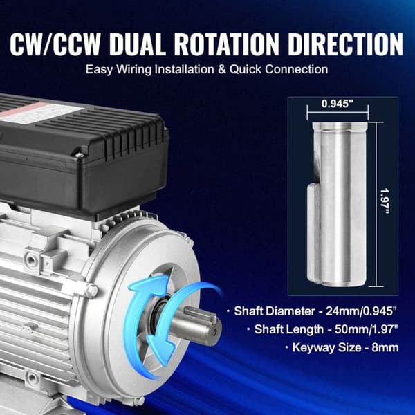 Elektrisk Motor - DUOKU - ML90S-2 - 1,1 kW - 2800 varv/min - Enfas
