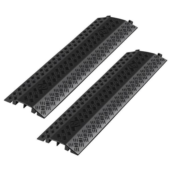 Kabelskyddsramper - DUOKU - 2-pack - Golvpassage 51 x 28 mm - Kapacitet 7938 kg