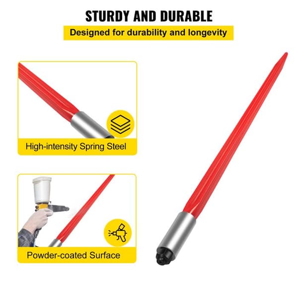 Högaffel - DUOKU - 32" (81 cm) - Kapacitet 1 350 lb (612 kg) - Diameter 1,4" (3,6 cm) - Snabbfäste