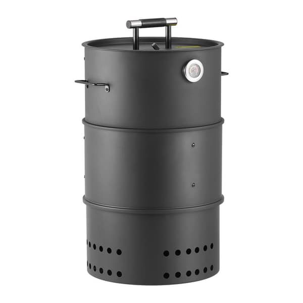 Hiiligrilli - DUOKU - KY8547MFS - Pinnoitettu teräs - 2 ritilää 425 mm - Integroitu lämpömittari