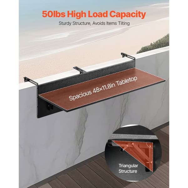 Sammenklappeligt Bord - DUOKU - Model DL-BC04 - Inox - 122 x 45 cm