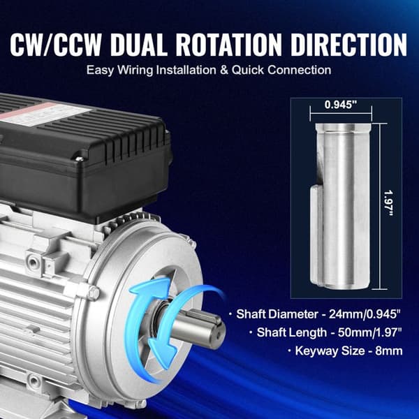 Elmotor - DUOKU - ML90L-2 - 2,2 kW - 2800 varv/min - Enfas