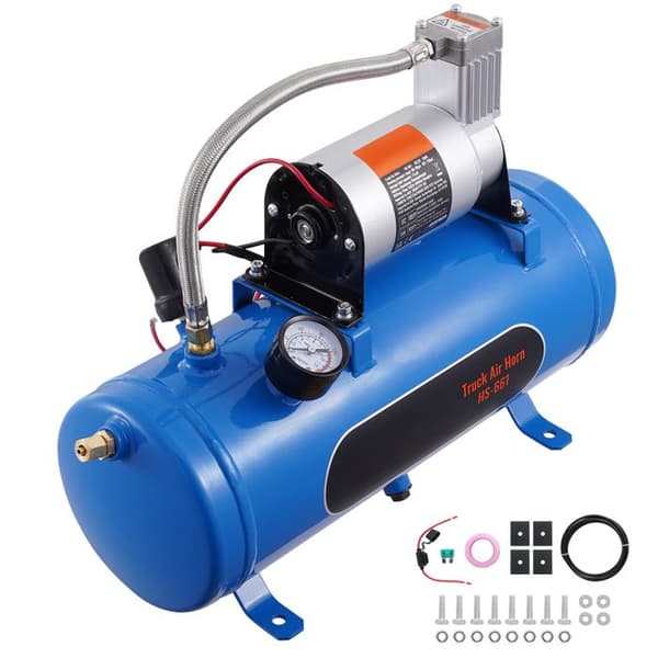 Luftkompressor - DUOKU - HS-661 - 12 V - Tank 1,6 Gallon - 120 psi
