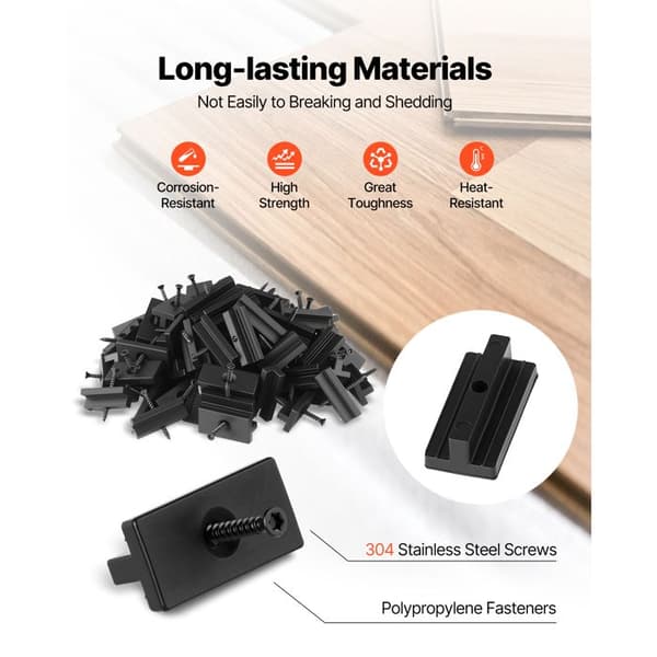 Osynliga fixeringar - DUOKU - 7mmT01 - 500 Bit - Plast PP - Metallskruvar