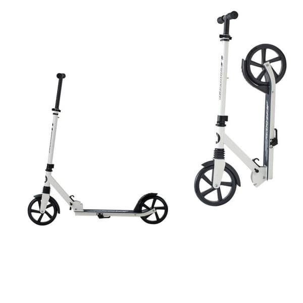 Sparkcykel - DUOKU - S200D - Justerbart styre - 2 hjul - Hjul Ø200 mm PU Vit + Svart